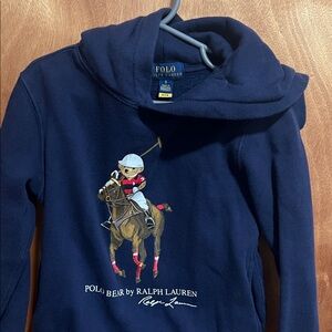 Polo by Ralph Lauren Kids Blue Polo Bear Hoodie